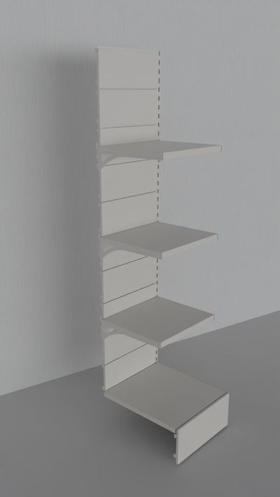 Modulo aggiuntivo di scaffalatura da negozio di cm. 45x60x200h