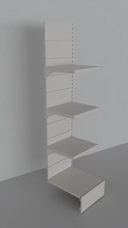 Modulo aggiuntivo di scaffalatura da negozio di cm. 45x60x200h