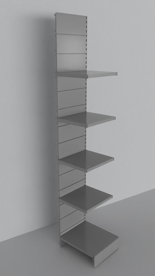 Modulo aggiuntivo scaffale metallico a piani da negozio di cm. 45x60x250h