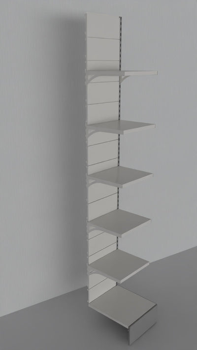 Modulo aggiuntivo di scaffalatura da negozio di cm. 45x60x300h