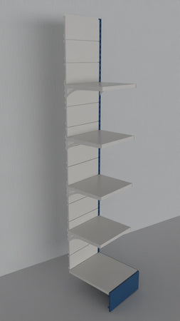 Modulo continuativo scaffale a parete da negozio di cm. 45x60x250h
