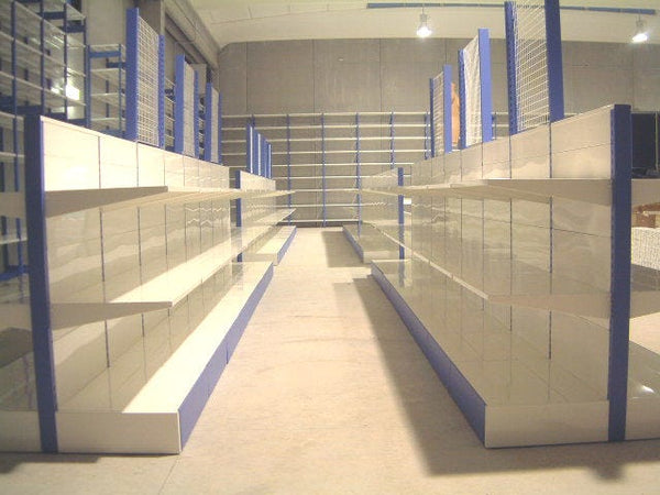 Modulo continuativo scaffale a parete da negozio di cm. 100x50x140h