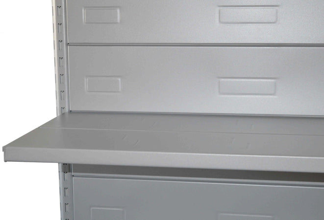 Modulo continuativo scaffale metallico a parete da negozio di cm. 75x30x250h