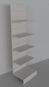 Modulo aggiuntivo di scaffalatura metallica da negozio cm. 80x30x250h