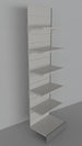 Modulo continuativo scaffale a parete da negozio di cm. 80x40x300h