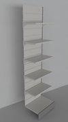 Modulo continuativo scaffale a parete da negozio di cm. 80x40x300h