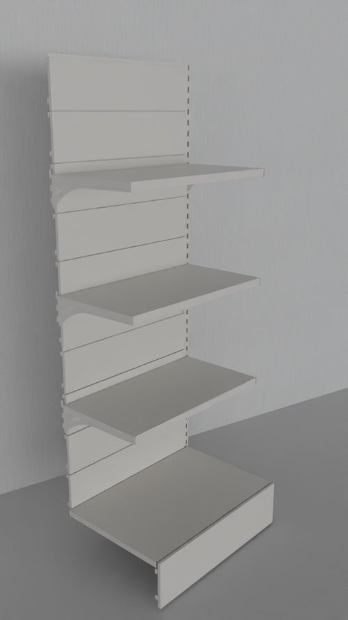 Modulo aggiuntivo scaffale negozio abbigliamento di cm. 80x40x200h