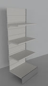 Modulo aggiuntivo di scaffalatura in metallo verniciato di cm. 80x50x200h