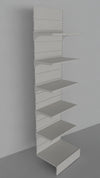 Modulo continuativo scaffale a parete da negozio di cm. 80x50x300h