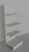 Modulo continuativo scaffale a parete da negozio di cm. 80x50x200h