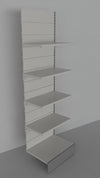Modulo aggiuntivo scaffale verniciato in metallo per negozi di cm. 80x50x250h