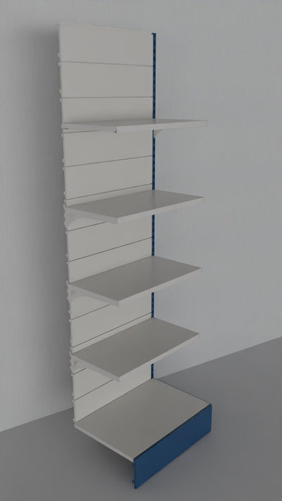 Modulo aggiuntivo di scaffalatura da negozio di cm. 80x50x250h
