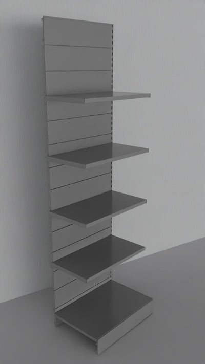 Modulo aggiuntivo scaffale verniciato per negozio di cm. 75x60x250h