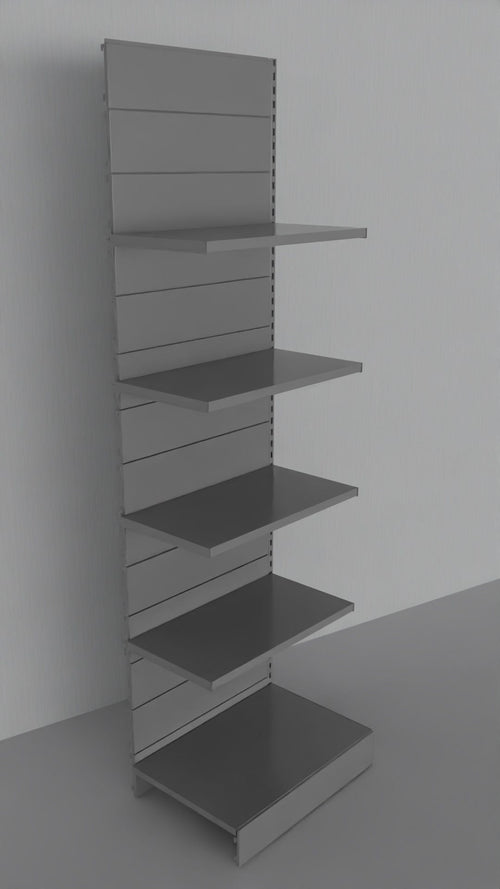 Modulo aggiuntivo scaffale verniciato per negozio di cm. 75x60x250h
