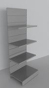 Modulo continuativo scaffale in metallo da negozio di cm 75x60x200h