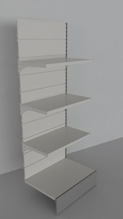 Modulo continuativo scaffale a parete da negozio di cm 80x60x200h