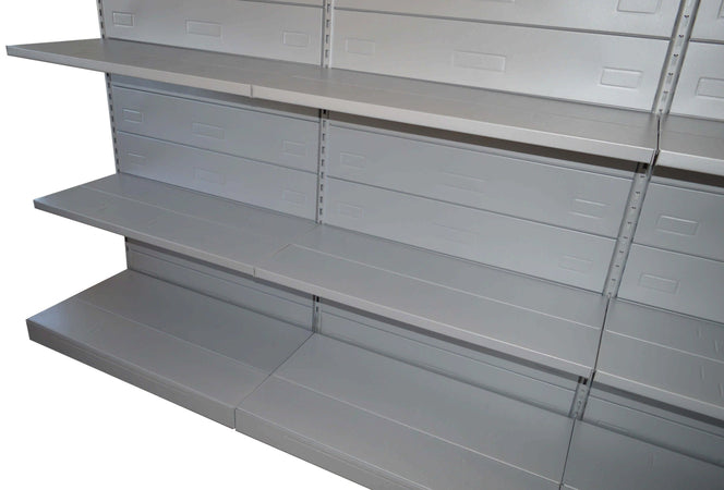 Modulo aggiuntivo scaffale metallico verniciato per negozi di cm. 97x40x300h