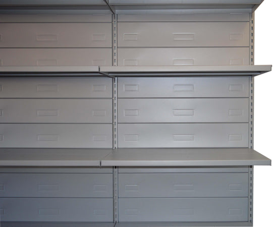 Modulo aggiuntivo scaffale metallico verniciato per negozi di cm. 97x40x300h