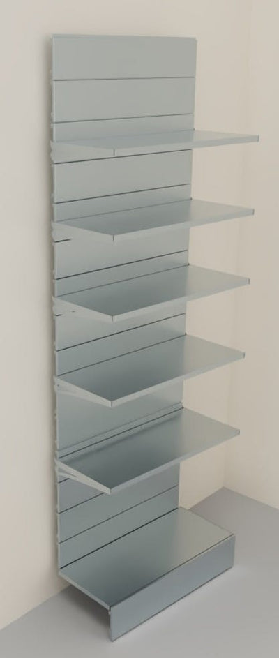 Modulo aggiuntivo zincato per scaffale metallico a piani con mensole di cm. 100x40x300h