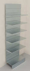 Modulo aggiuntivo zincato per scaffale metallico a piani con mensole di cm. 100x40x300h