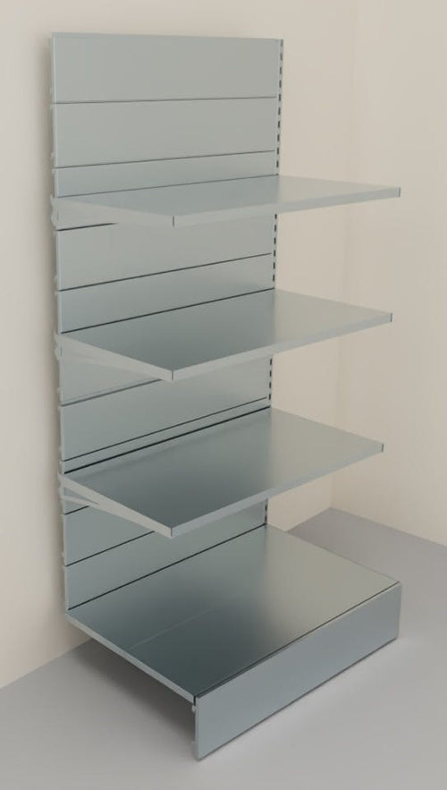 Modulo aggiuntivo per scaffale metallico zincato a piani di cm. 100x60x200h