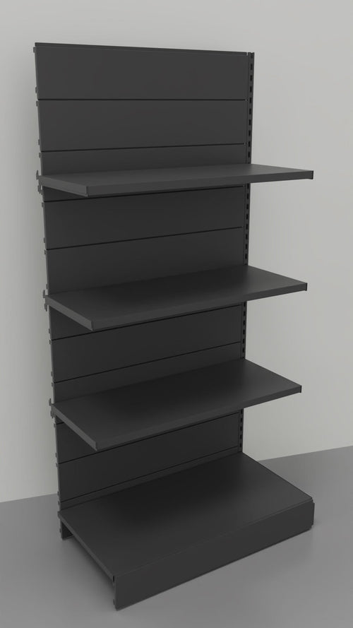 Modulo continuativo scaffale a parete per negozio di cm. 100x60x200h
