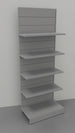 Modulo aggiuntivo scaffale per negozio abbigliamento di cm. 97x60x250h
