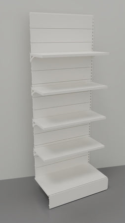 Modulo aggiuntivo scaffalatura in metallo per negozi di cm. 100x60x250h