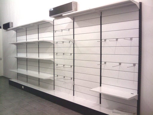 Modulo aggiuntivo scaffalatura in metallo per negozi di cm. 100x60x250h