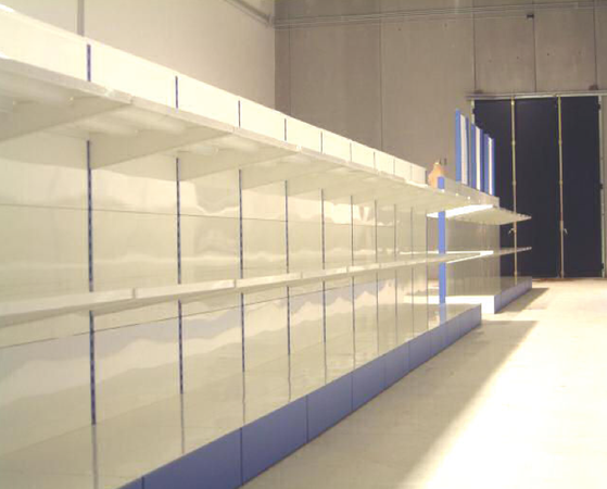 Modulo aggiuntivo scaffale in metallo verniciato di cm. 100x60x140h