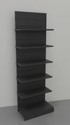 Modulo aggiuntivo scaffale verniciato nero ghisa in metallo per negozio di cm. 100x60x300h