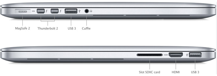 APPLE MACBOOK PRO 15" 2015 i7 / 16GB / 256GB - Silver