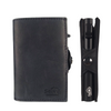 Sei G portacarte safe magnetic nero con custodia in pelle nera