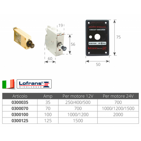 Magneto Termico 35 Amp.
