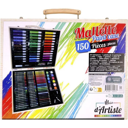 Valigetta da disegno - MANO DELL'ARTISTA - 150 pezzi - Tempo libero creativo - Dai 5 anni