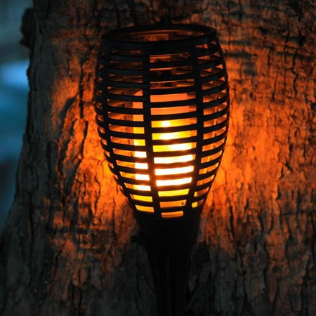 LUMI GARDEN Torcia solare Maity Sun - Effetto fiamma - LED - H 80 cm - Bianco caldo