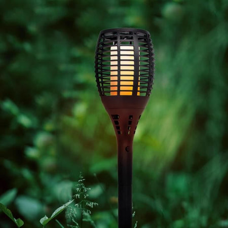 LUMI GARDEN Torcia solare Maity Sun - Effetto fiamma - LED - H 80 cm - Bianco caldo