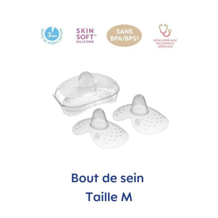 MAM BOUT DE SEIN Dimensione M - SILICONE - STERILIZZAZIONE BTE X2