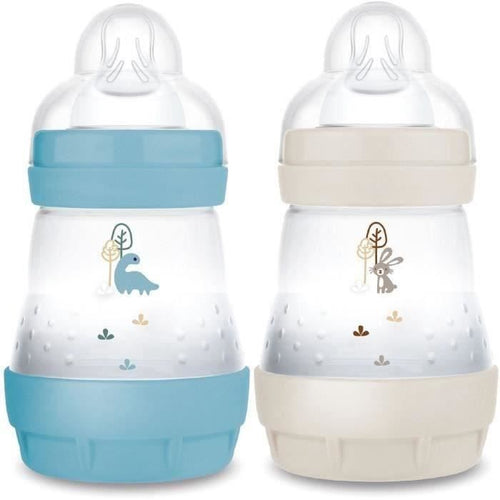 Set 2 Biberon - MAM - Easy Start - Anti-coliche - 160 ml - Flusso 1 tettarella - Oceano + Sabbia