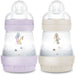 Set 2 Biberon - MAM - Easy Start - Anti-coliche - 160 ml - Flusso 1 tettarella - Lilla + Sabbia