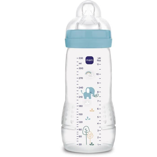 Biberon - MAM BABY - Easy Active - +6 mesi - 330 ml - Tettarella flusso X - Oceano