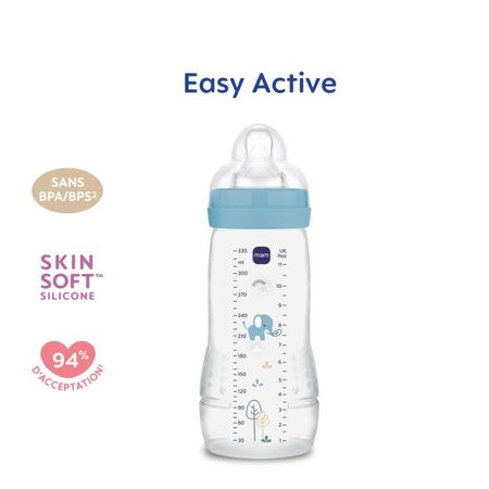 Biberon - MAM BABY - Easy Active - +6 mesi - 330 ml - Tettarella flusso X - Oceano