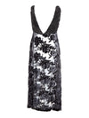Lardini Abito Lungo in Tulle con Stampa Fiori Velvet da donna