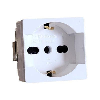 PRESA P40 10/16A +T COMPATIBILE GEWISS SYSTEM - ElettroWatt.eu