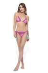MARINA ABAGNALE | Bikini triangolo e slip fantasia con nappe