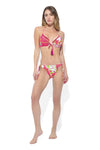 MARINA ABAGNALE | Bikini push up e slip fantasia floreale