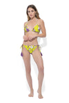 MARINA ABAGNALE | Bikini triangolo e slip fantasia con nappe