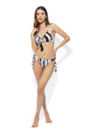 MARINA ABAGNALE | Bikini push up e slip fantasia righe