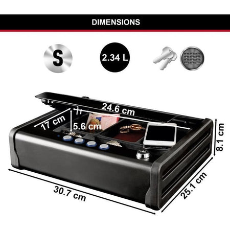 MASTER LOCK Cassaforte compatta (chiave + codice elettronico) - 2.3 L