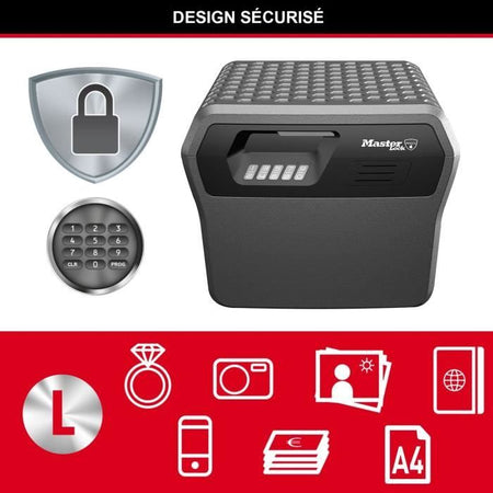 MASTER LOCK Custodia di sicurezza / Sicuro - Ignifugo e impermeabile - Combinazione elettronica - 18,5L